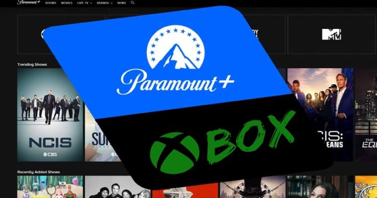 Paramount Plus on Xbox